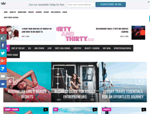 Tablet Screenshot of dirtyandthirty.com